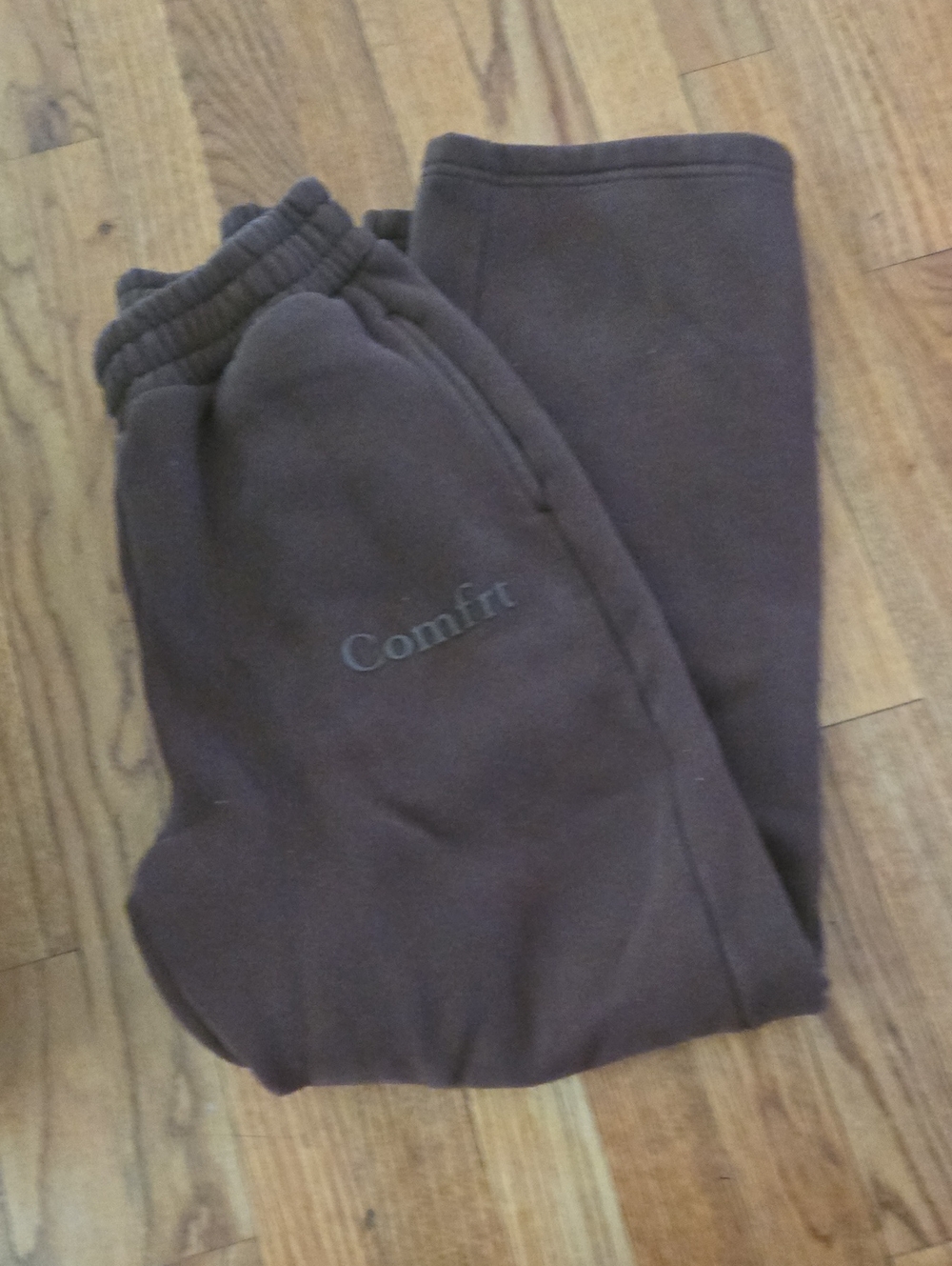 Comf rt Brown Fleece Sweatpants with Drawstring